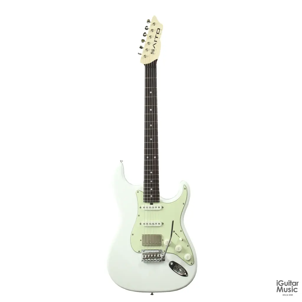 SAITO S Series S-622CS Heritage HSS – Olympic White w/Chrome HW, Tortoise PG (Made in Japan) 2025