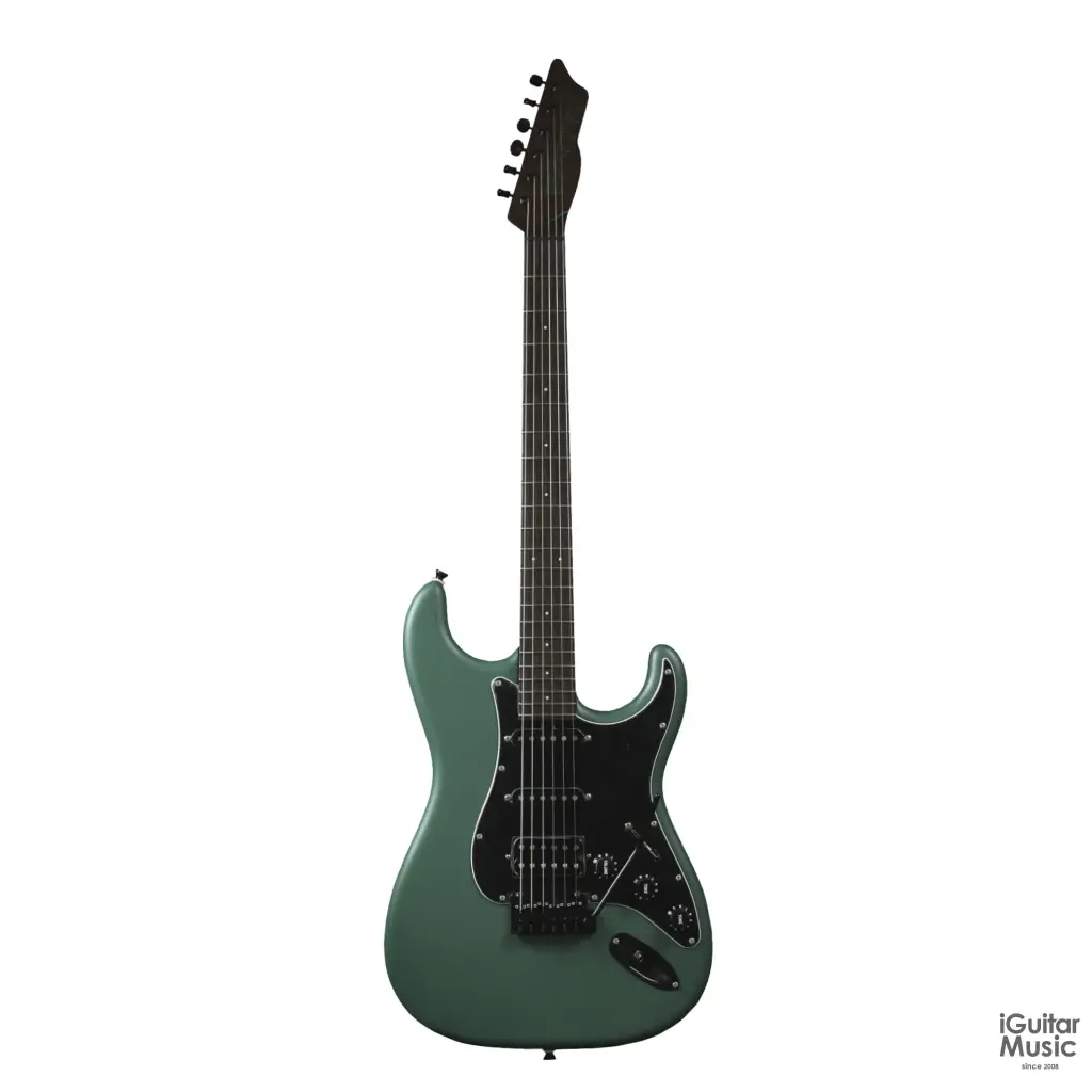 SAITO S Series S-622CS HSS – Moss Green w/Black HW, Wenge Neck & FB (Made in Japan) 2025