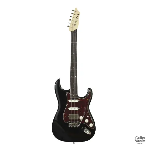SAITO S Series S-622CS Heritage HSS – Black w/Chrome HW, Tortoise PG (Made in Japan) 2025
